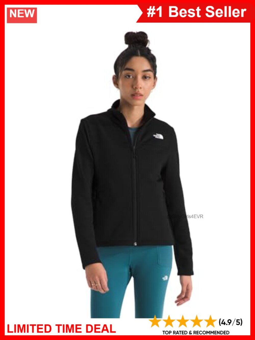 Cedar Trail Grid Fleece Jacket Zip Pockets Reinforced Binding Collar Cuffs Hem